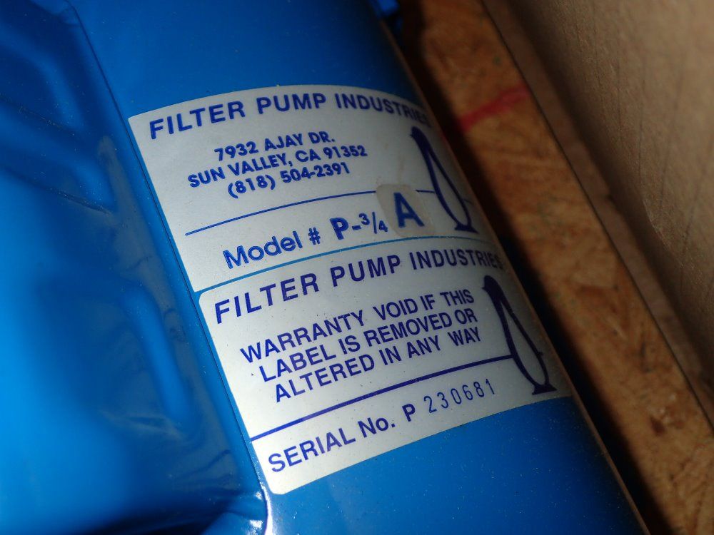 Filter Pump Industries Pump