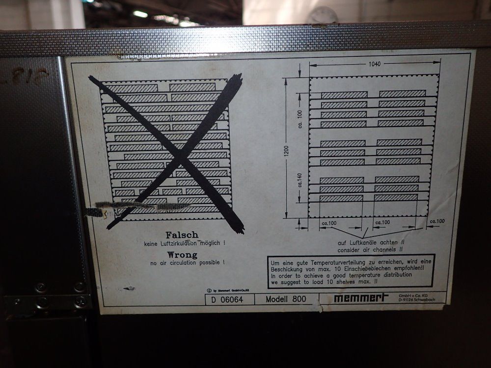 Memmert Portable S/s Electric Oven