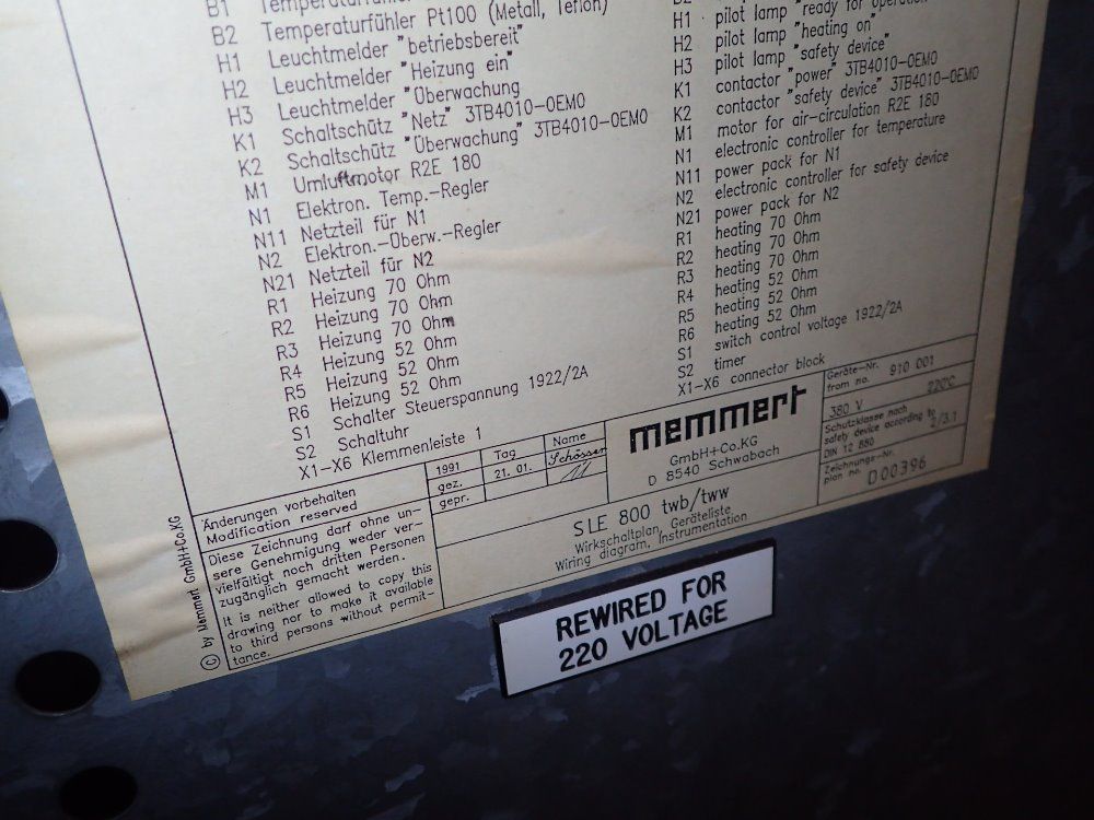 Memmert Portable S/s Electric Oven