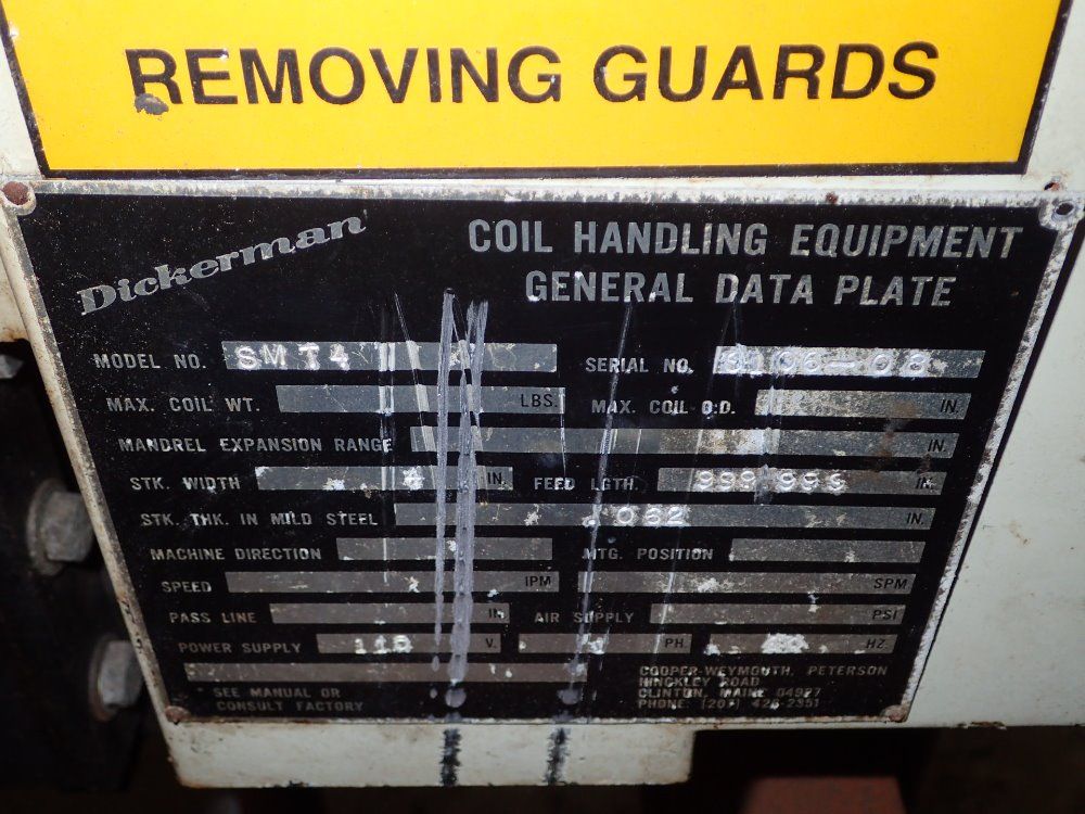 Dickerman Feeder/straightener