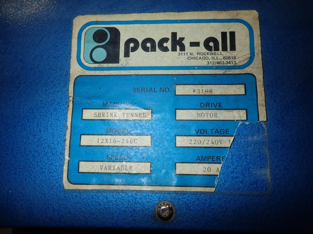 Pack-all Shrink Tunnel