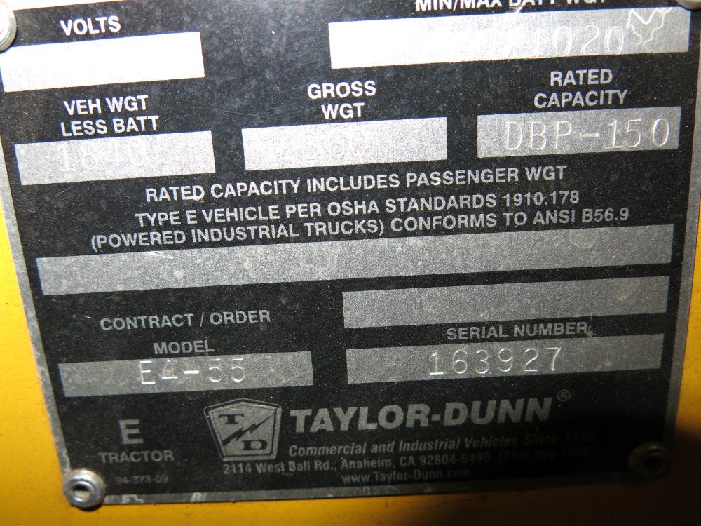 Taylor Dunn Electric Tugger