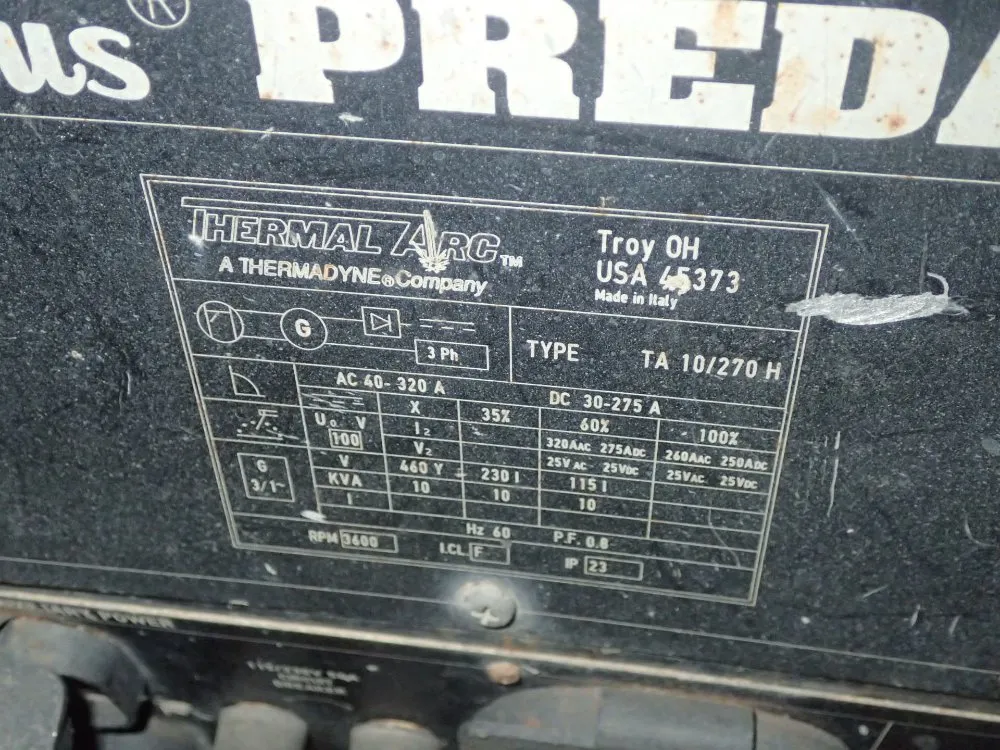 Thermal Arc Portable Gas Welder/generator