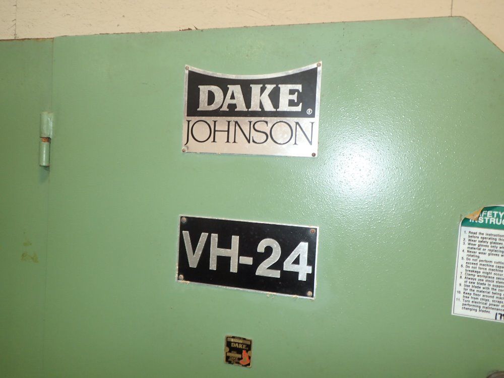 Dake Johnson Vertical Bandsaw