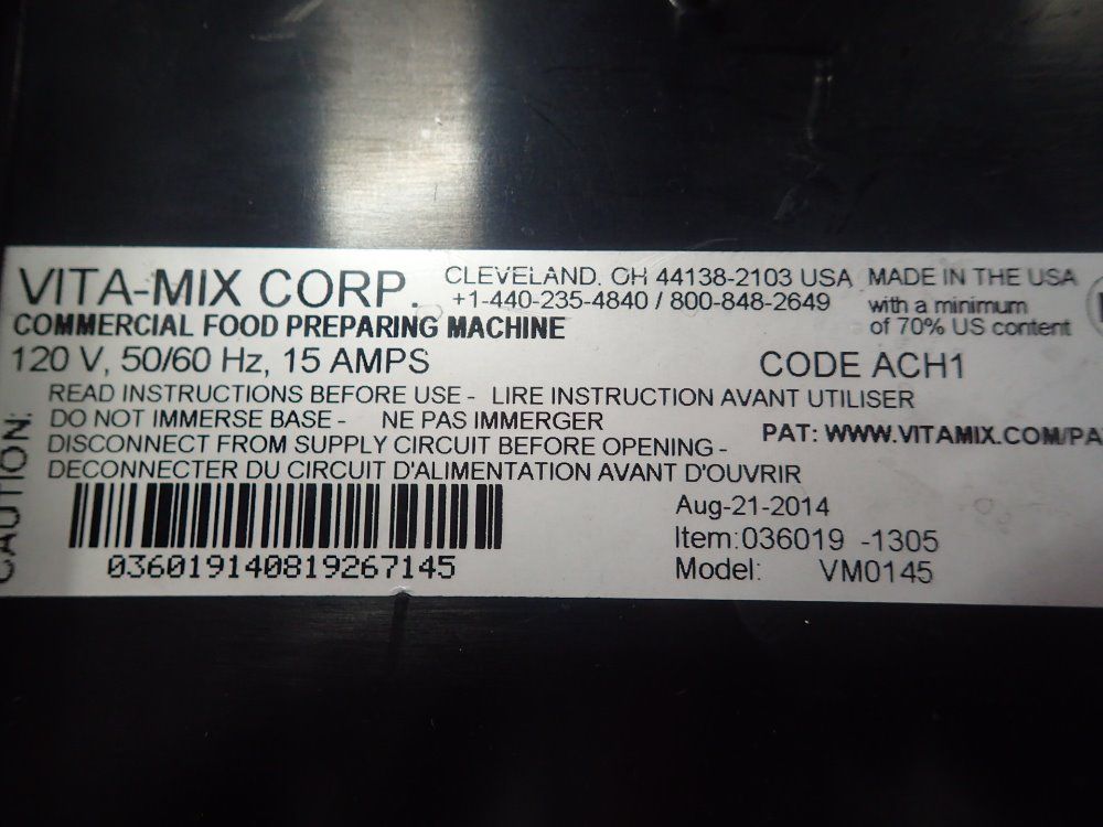 Vita-mix Blender / Food Processor