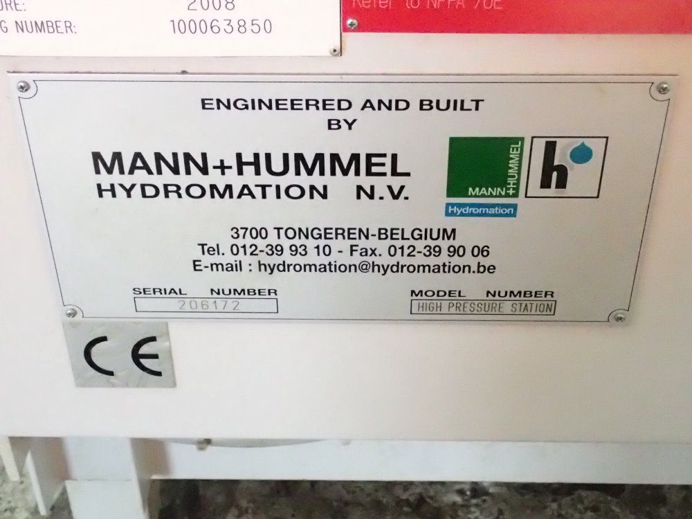 Mann+hammel High Pressure Cooling Station