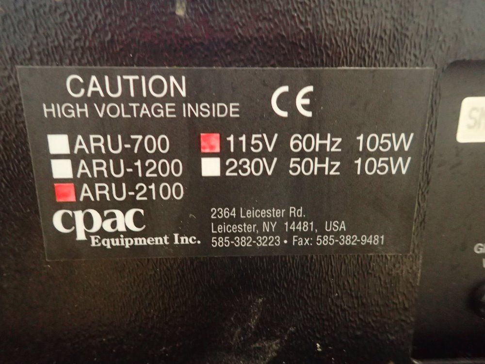 Cpac Silver Recovery Unit