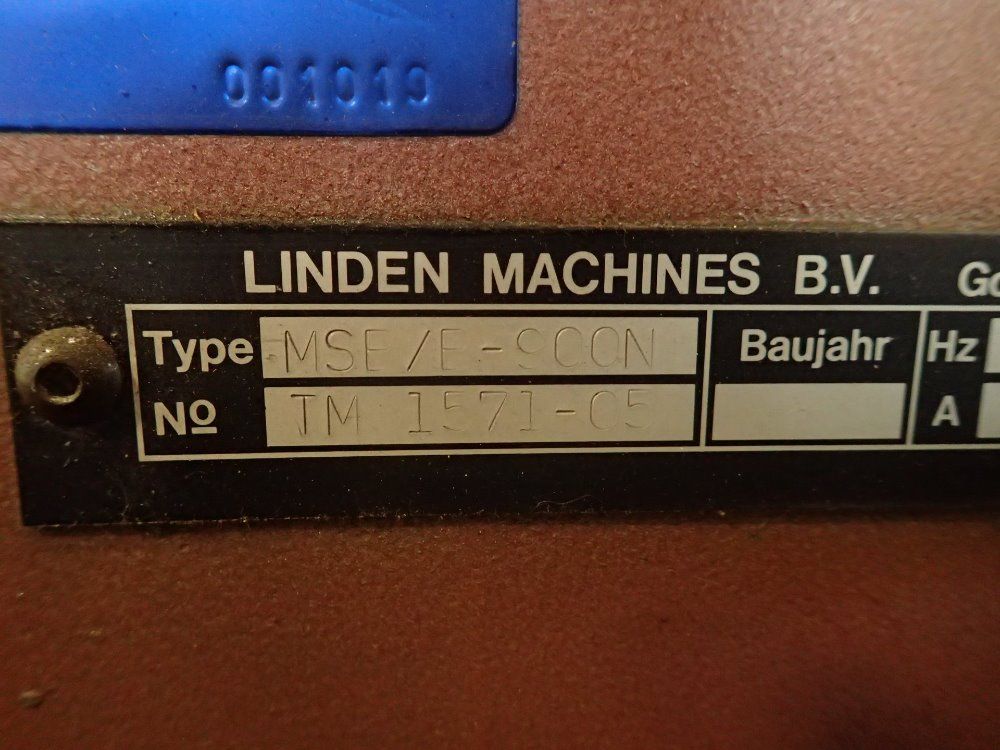 Linden Belt Sander W/ Feeder Conveyor