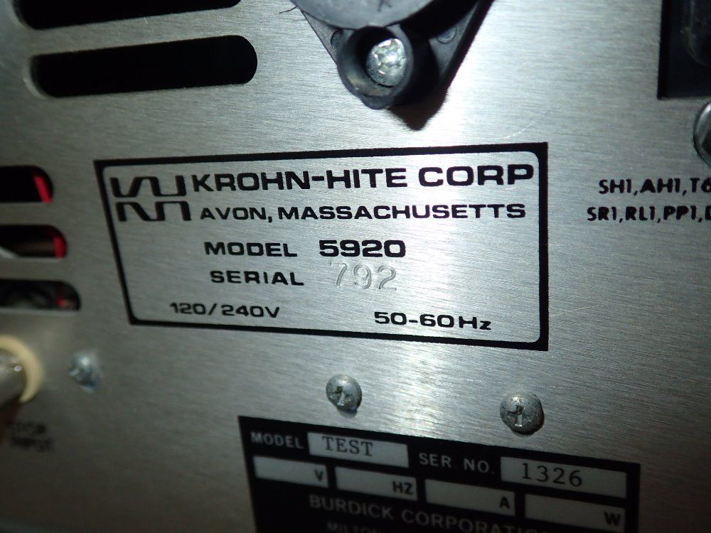 Krohn-hite Arbitrart / Function Generator