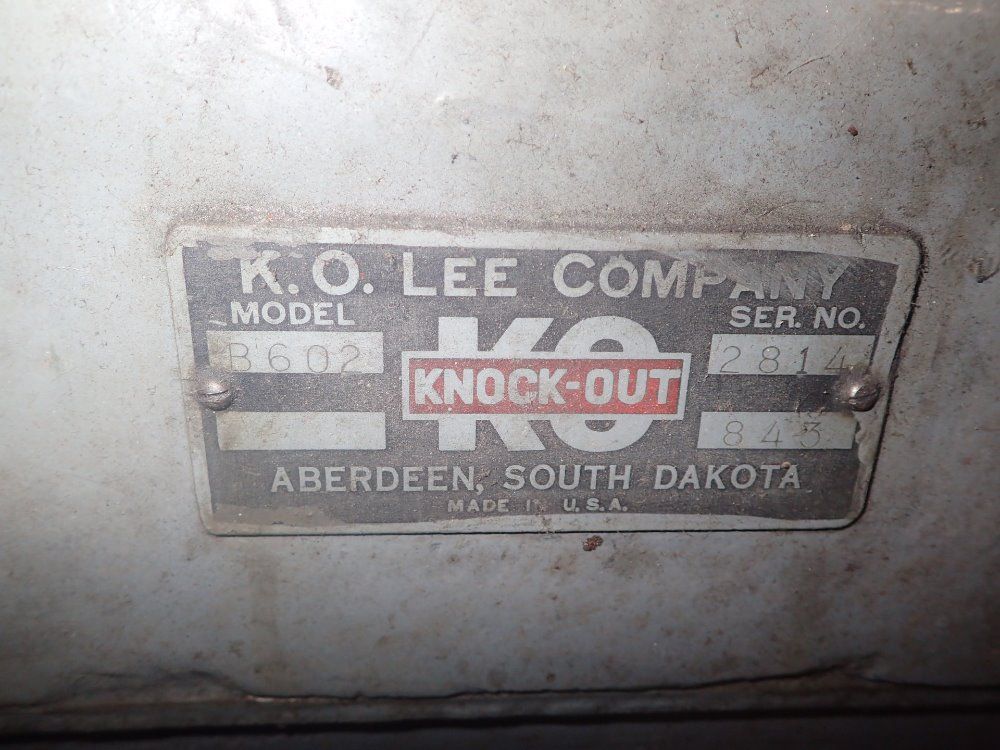 K.o Lee Company Surface Grinder