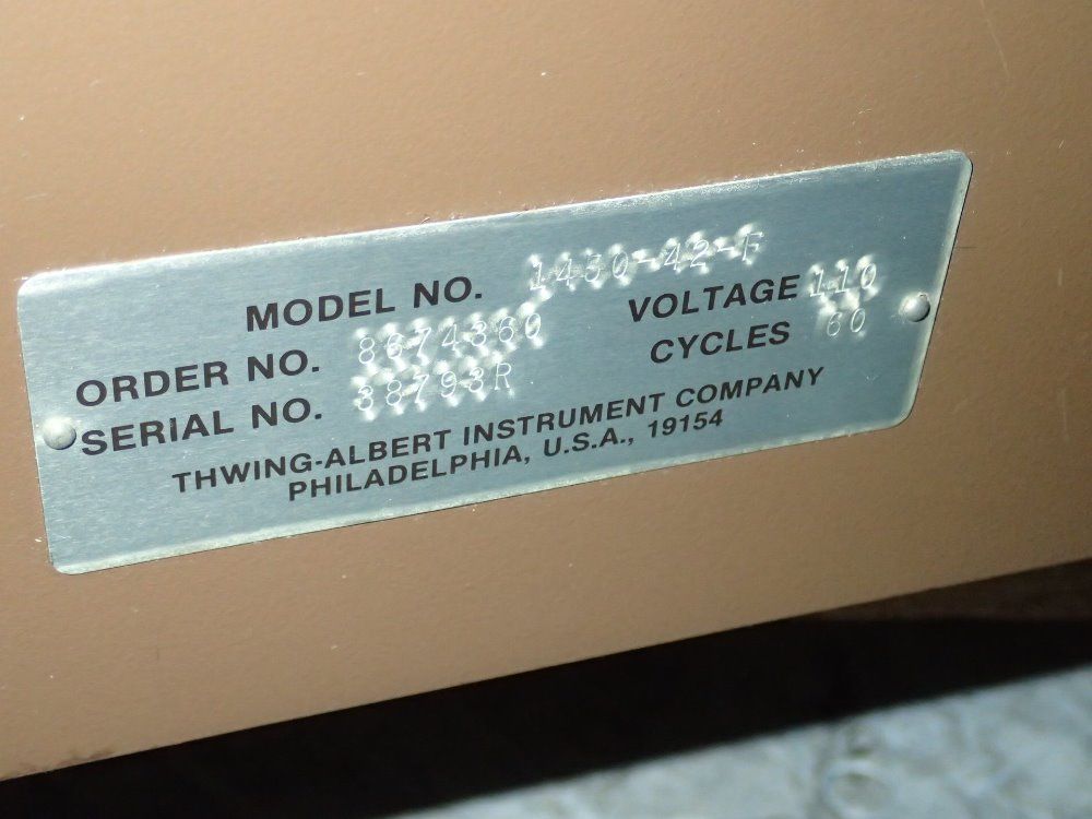 Thwing Albert Tensile Tester