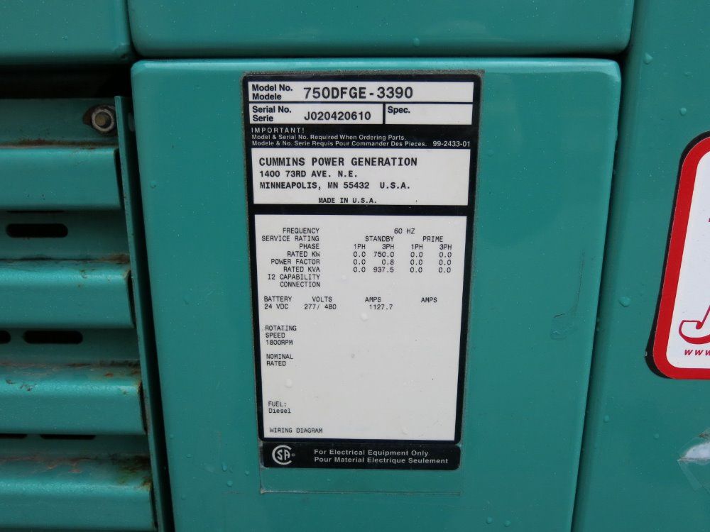 Cummins Diesel Generator