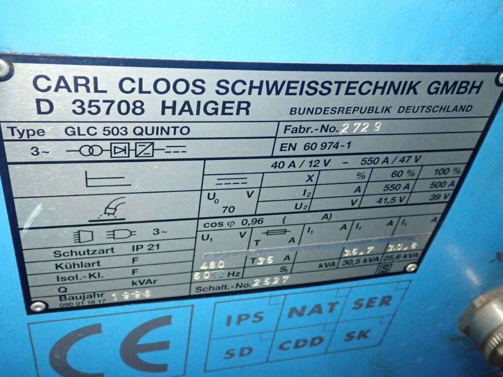 Carl Cloos Portable Welder