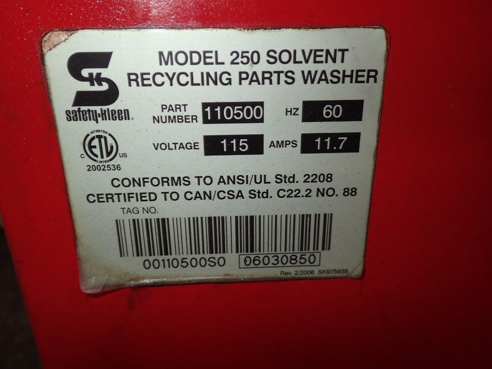 Saftey-kleen Parts Washer