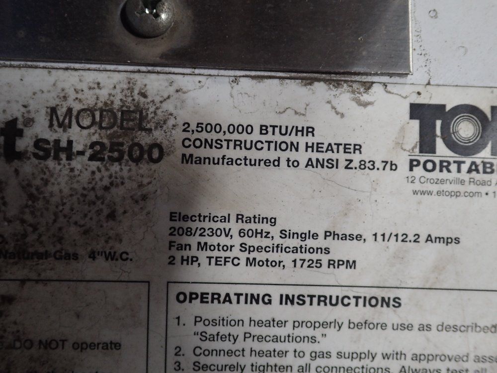 Topp Construction Heater