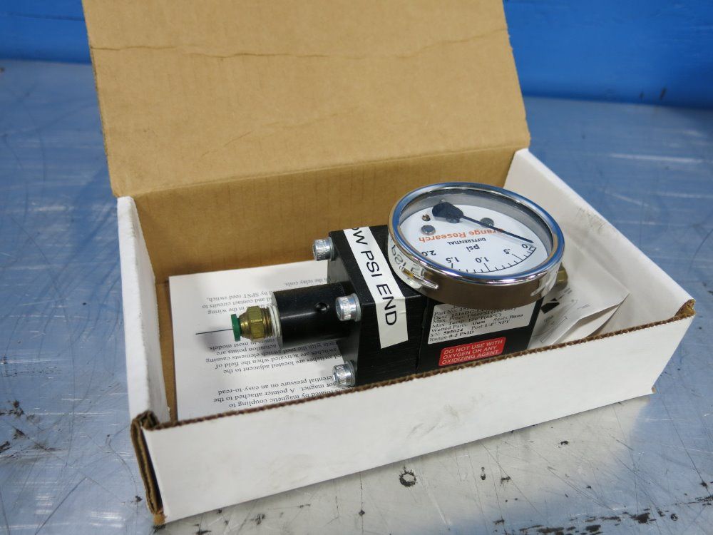 Orange Research Pressure Gauge