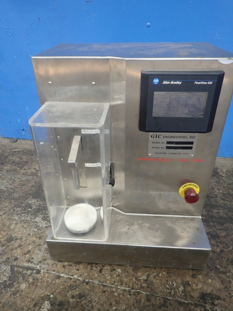 G I C Engineering Ss Automated Residual Seal Force Tester
