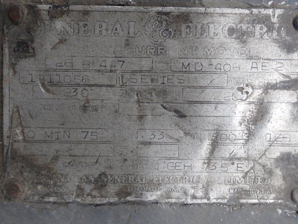 Reliance Electric / General Electric Dc Motor Assembly