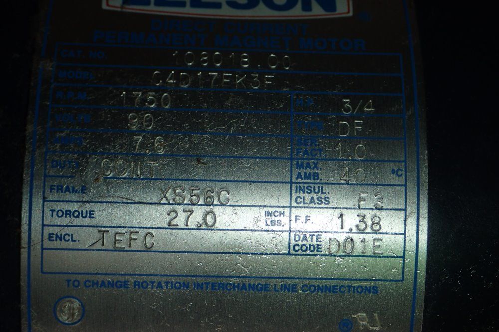 Rexroth/ Leeson Gear Drive