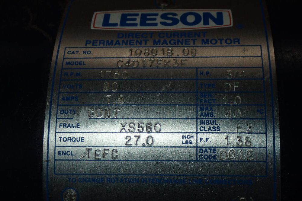 Rexroth/ Leeson Gear Drive