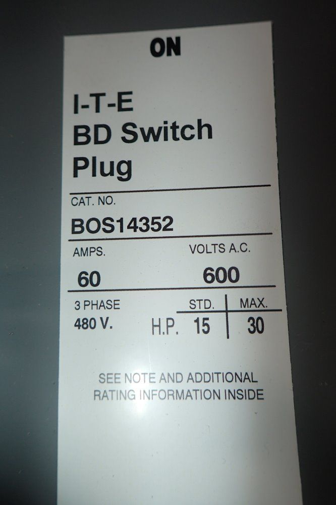 I.t.e Bd Switch Plug