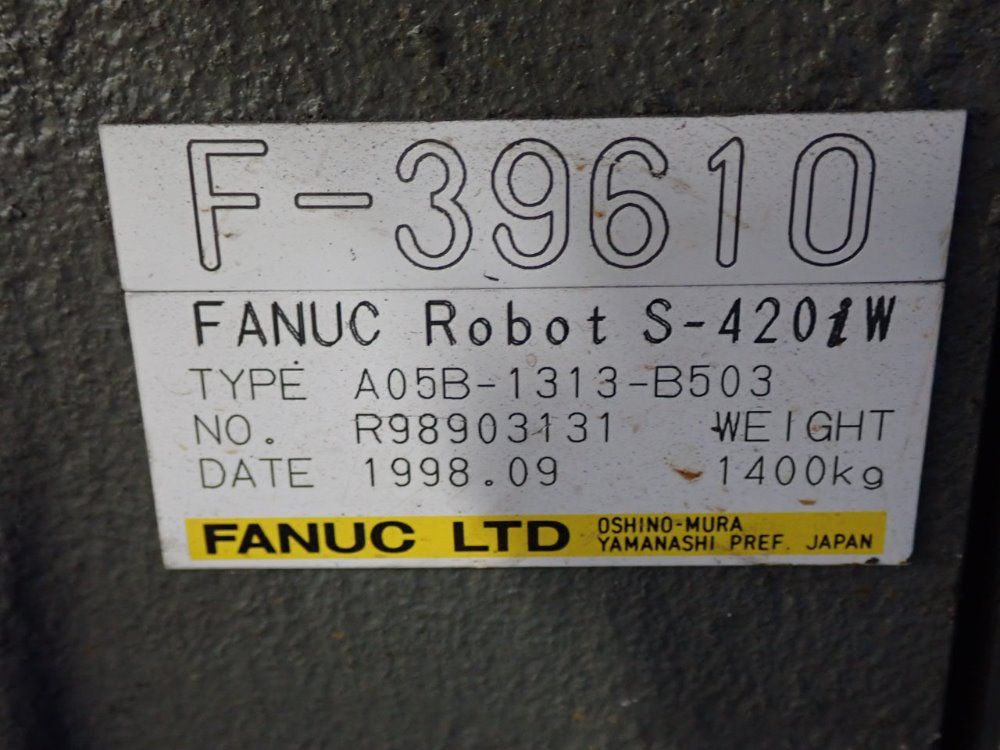 Fanuc S-420iw Robot - S-420iw