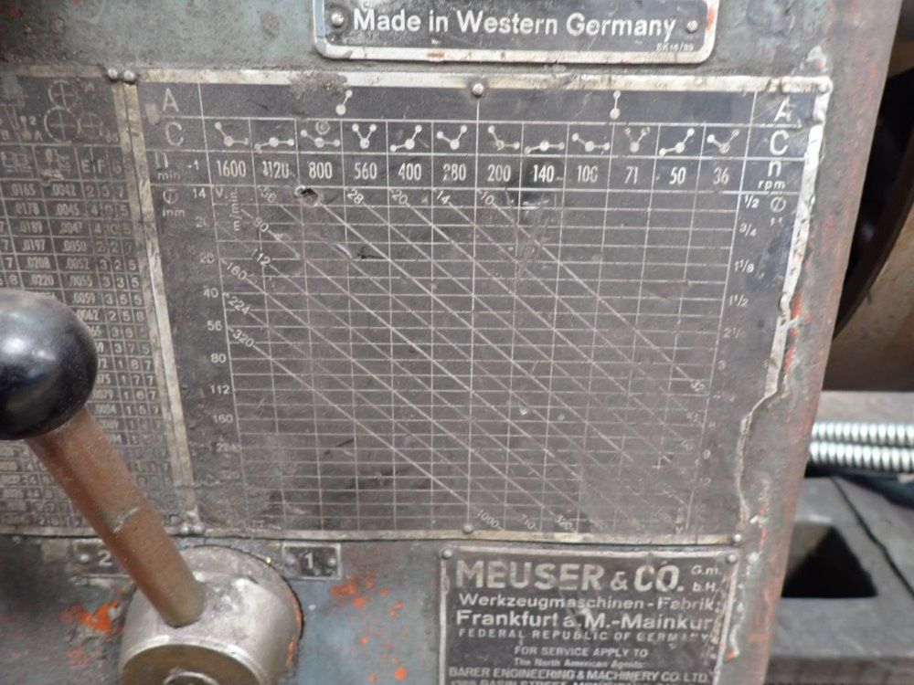 Meuser Gap-bed Lathe