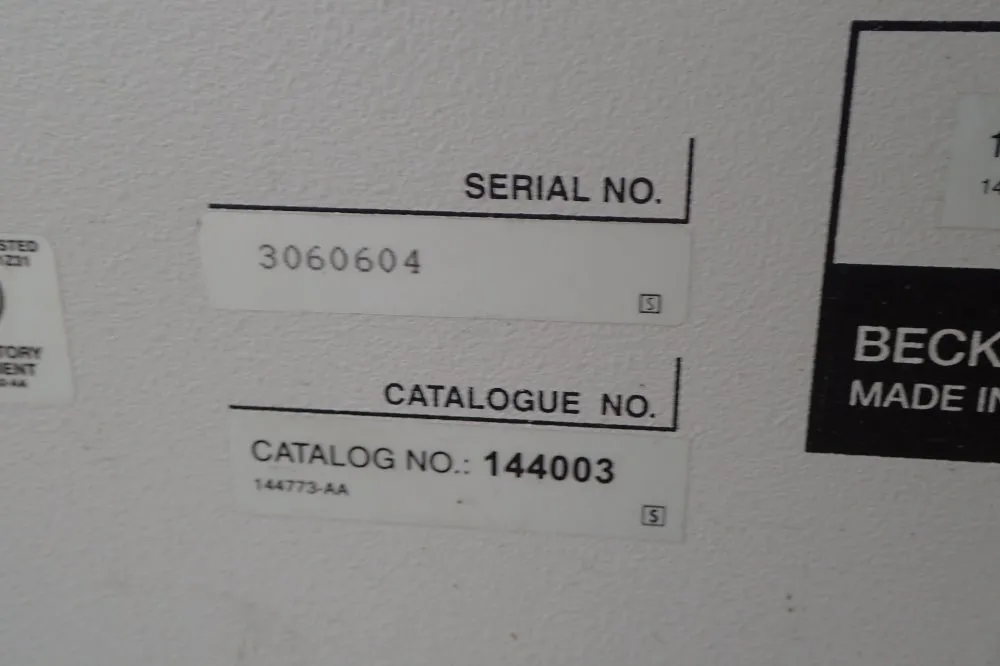 Beckman Coulter Capillary Electrophoresis System