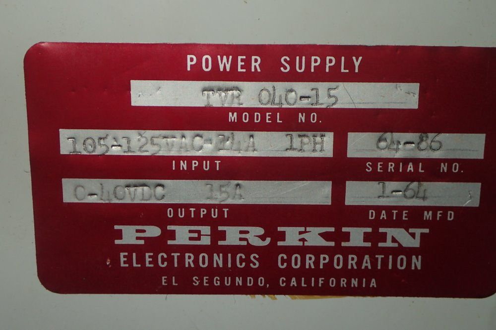 Perkin Dc Power Supply