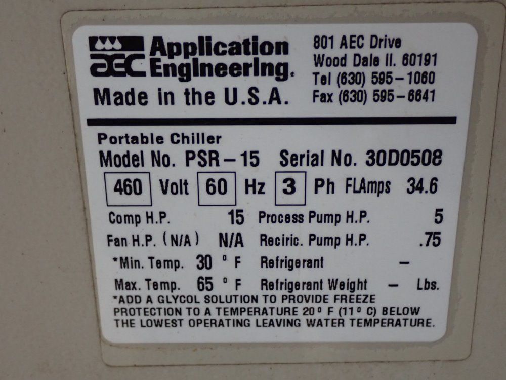 Application Engineering Company Chiller