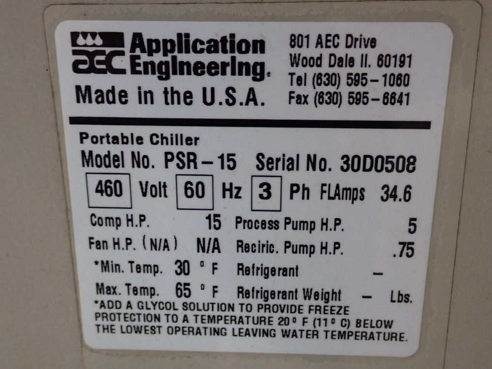 Application Engineering Company Chiller