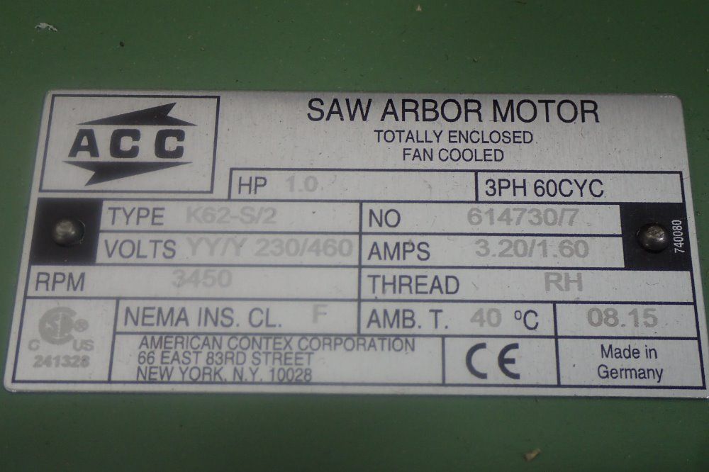 Acc Saw Arbor Motor