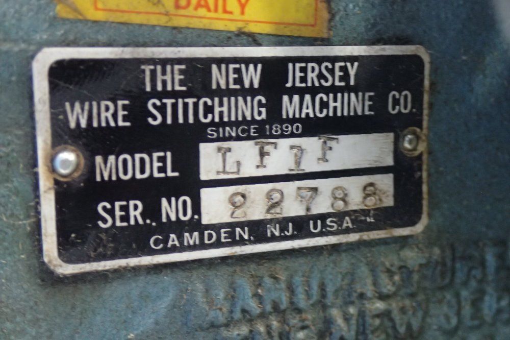 The New Jersey Wire Stiching Company Stitcher