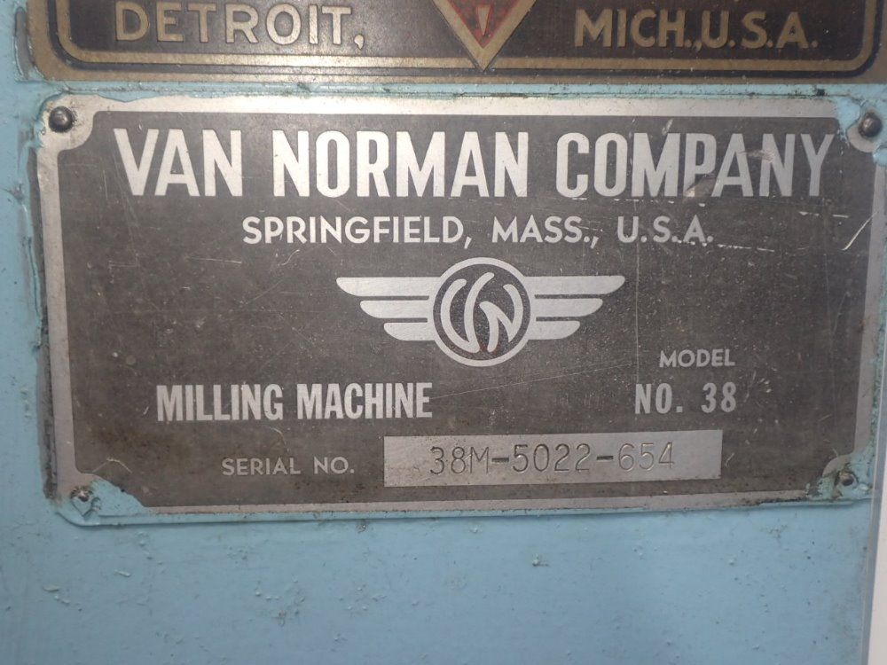 Van Norman 14" X 64" 38 Universal Mill - 38