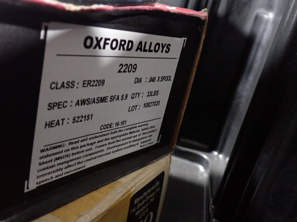 Oxford Alloys/esab Welding Wire