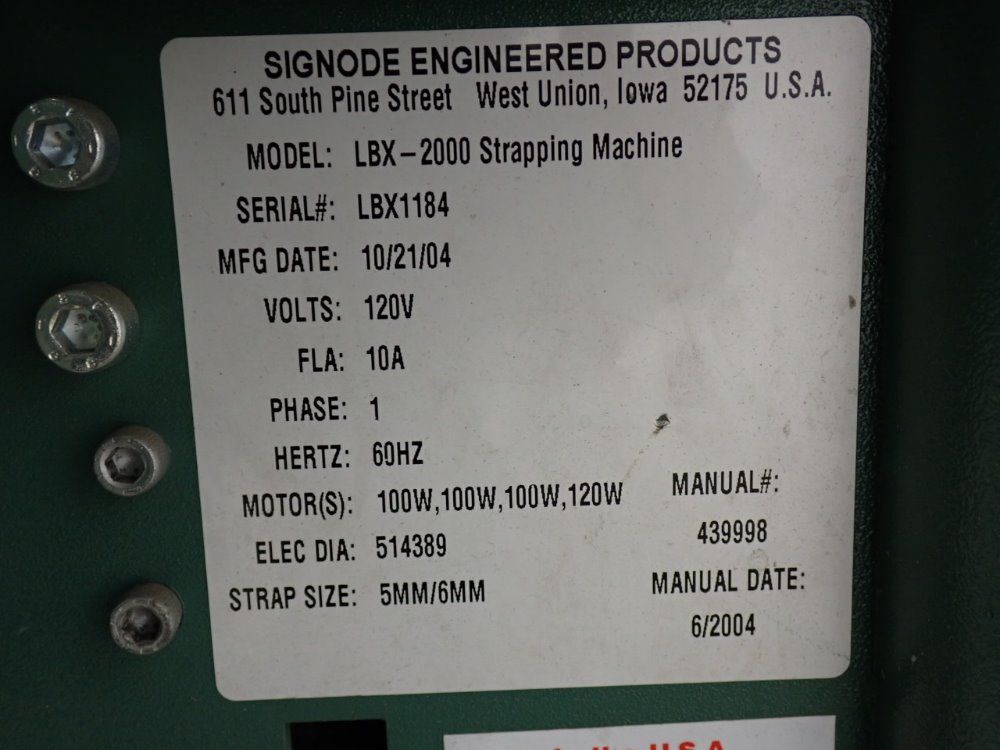 Signode Strapping Unit
