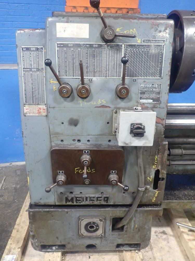 Meuser 29" / 36" X 120" Gap-bed Lathe