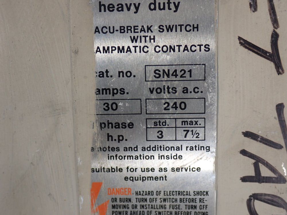 Gould/ite Fusible Disconnect