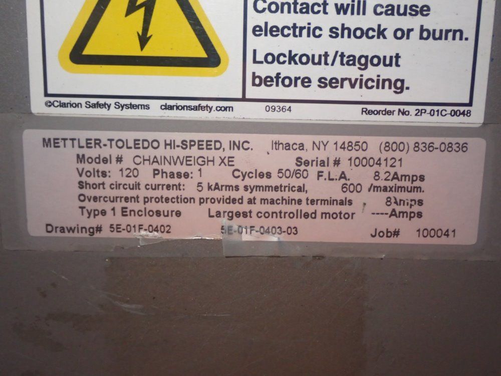 Mettler Toledo Chain Weigh Xe Check Weigher - Chain Weigh Xe