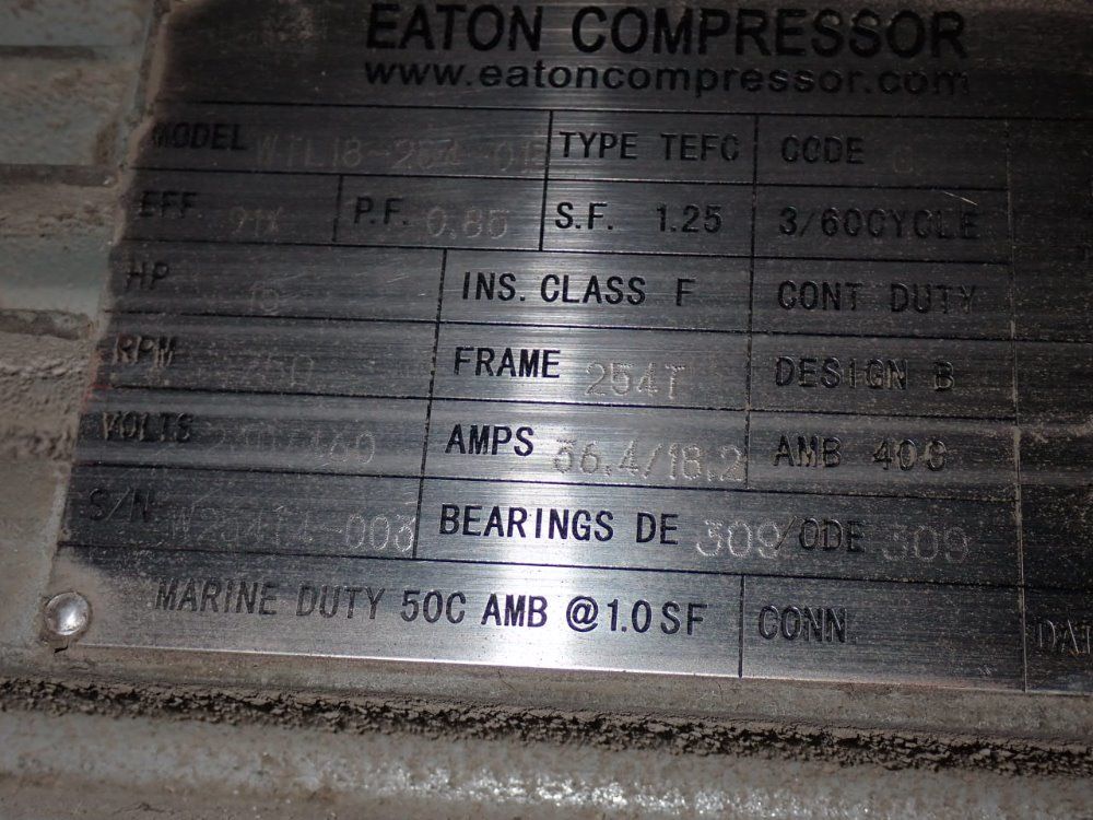 Eaton 15 Hp Srw3-15 Hp-230 Air Compressor - Srw3-15 Hp-230