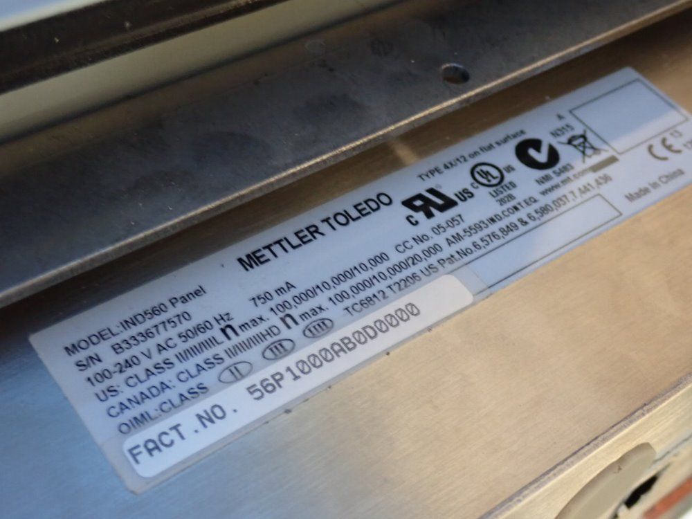 Mettler Toledo 60# Cs3600 Check Weigher - Cs3600/9477/9477