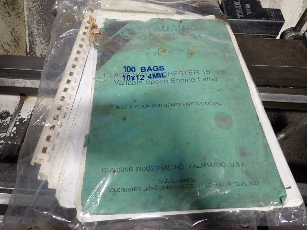 Clausing Colchester 15" X 48" Lathe - 15 Vs