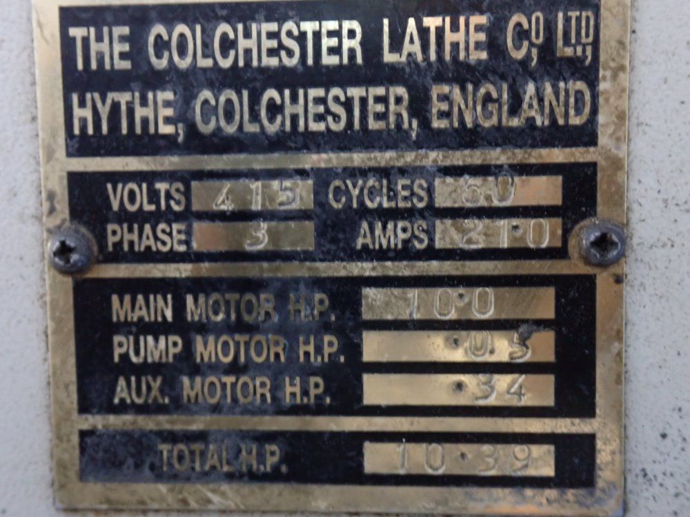 Clausing Colchester 15" X 48" Lathe - 15 Vs