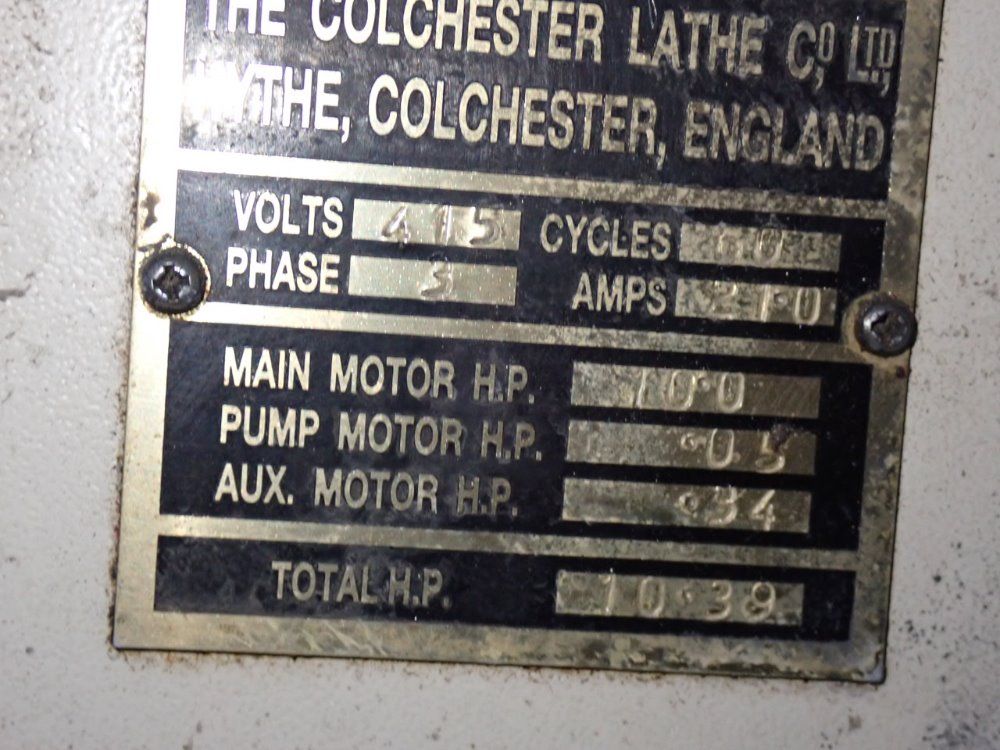 Clausing Colchester 15" X 48" Lathe - 15 Vs