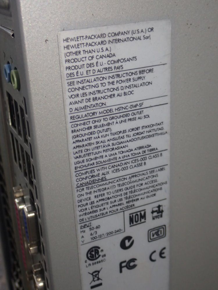 Hewlett Packard Desktop Computer