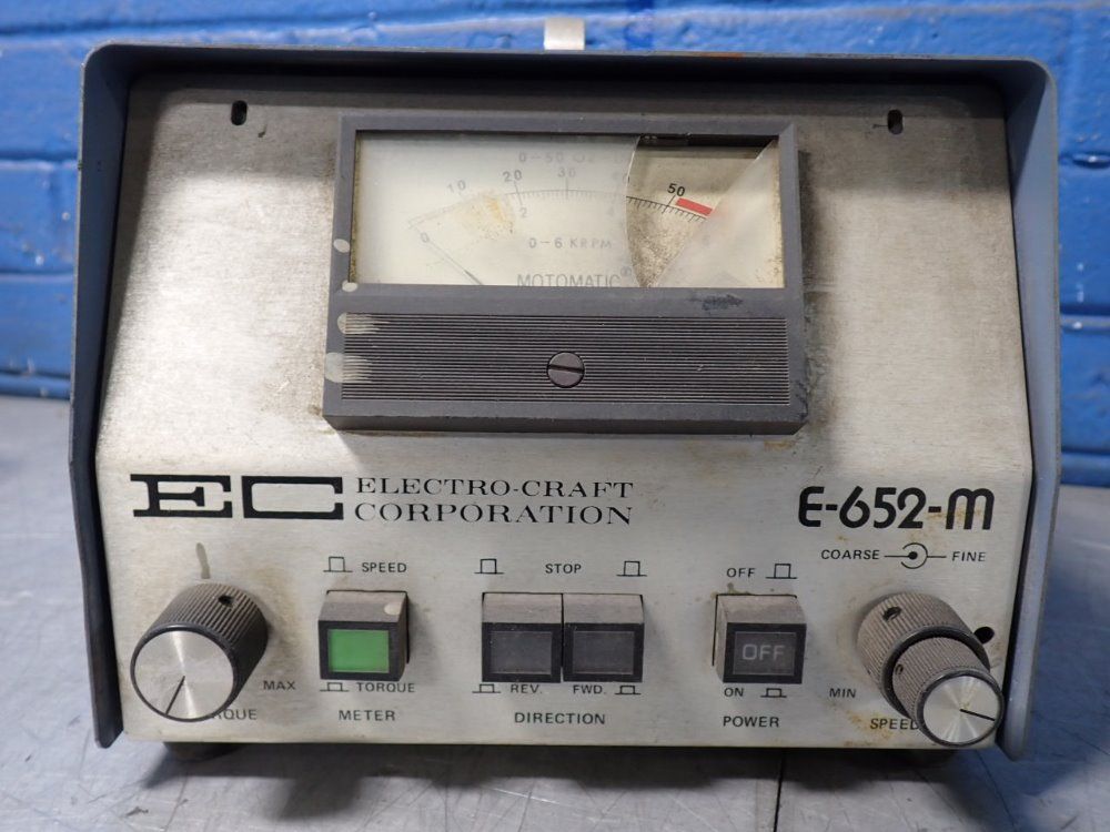 Electro-craft Corp. Speed Control