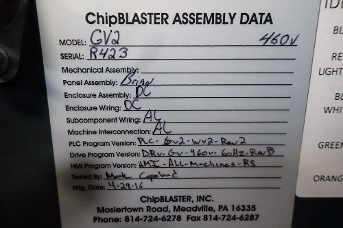 Chip Blaster Gv2 High Pressure Coolant System - Gv2-80