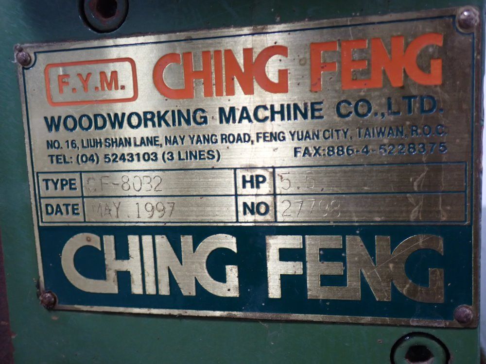 Fym/ching Feng Woodworking Machine