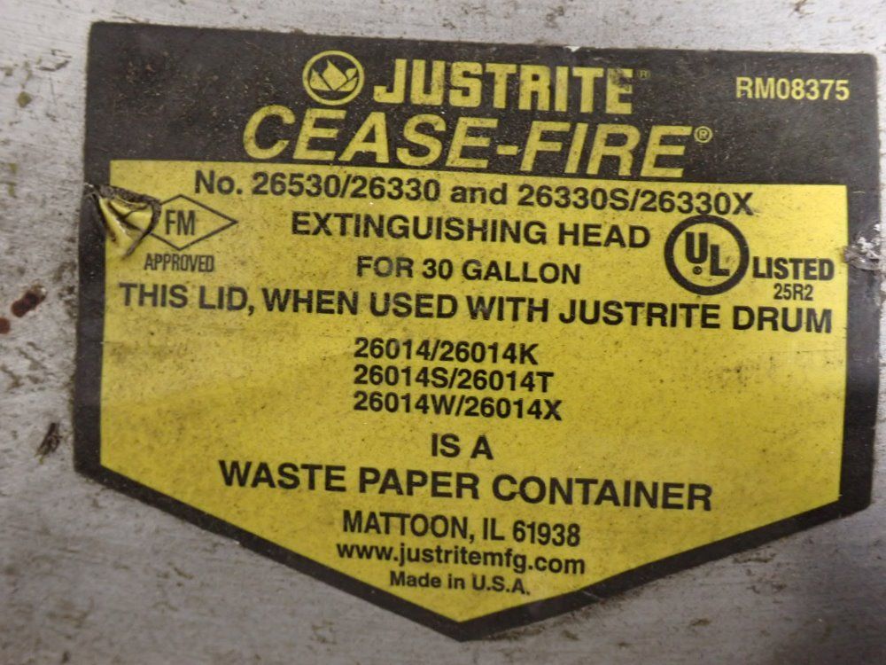 Justrite Waste Paper Container