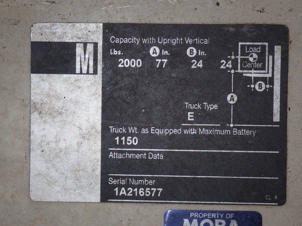 Crown Electric Walkbehind Forklift